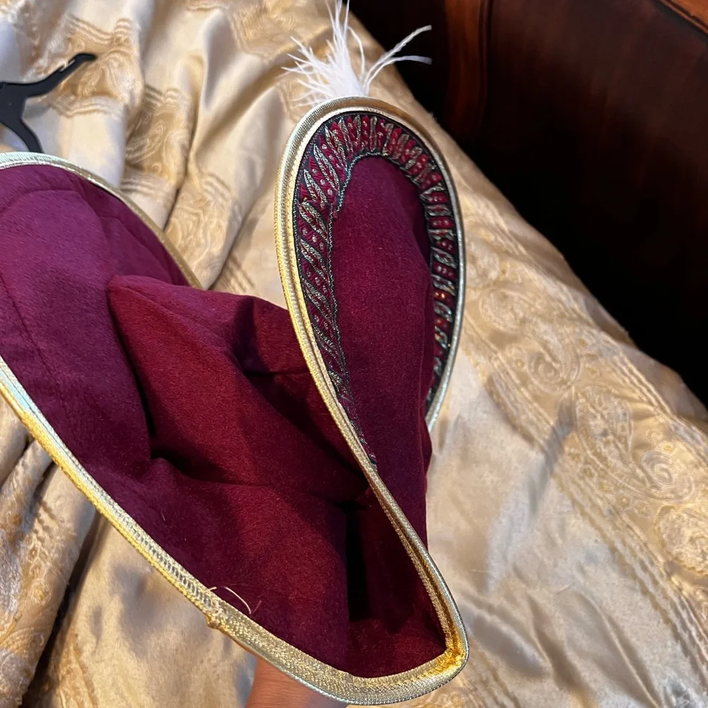 Disney Burgundy and Gold-Trim Pirate Outfit